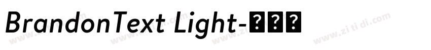 BrandonText Light字体转换